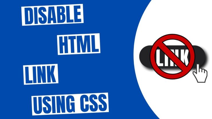 disable links using only css